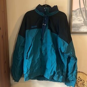 Columbia Vintage Mens Colorblock Snow Jacket Shell Size XL